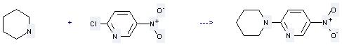 The Pyridine, 5-nitro-2-(1-piperidinyl)- can be obtained by 2-Chloro-5-nitro-pyridine and Piperidine